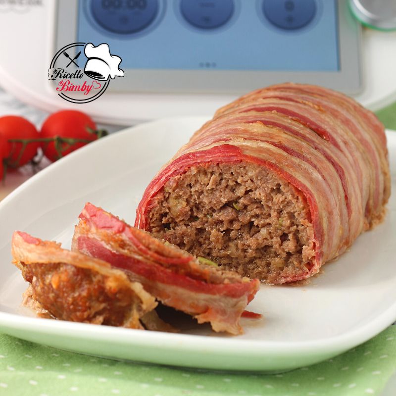 POLPETTONE ARROTOLATO CON PANCETTA BIMBY