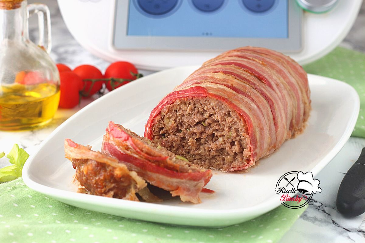 POLPETTONE ARROTOLATO CON PANCETTA BIMBY