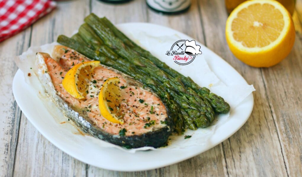 SALMONE CON ASPARAGI BIMBY