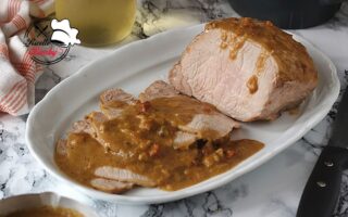 ARROSTO DI LONZA CON CREMA AI FUNGHI BIMBY