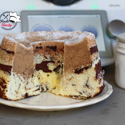 CHIFFON CAKE BICOLORE AL CAFFE' BIMBY