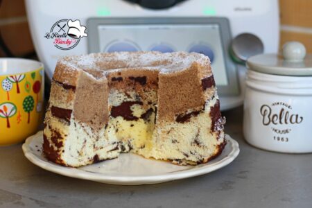CHIFFON CAKE BICOLORE AL CAFFE' BIMBY