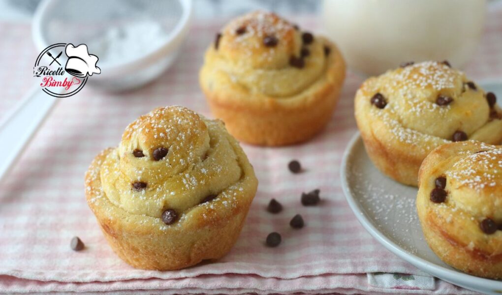 GIRELLE BRIOCHE CON GOCCE DI CIOCCOLATO BIMBY