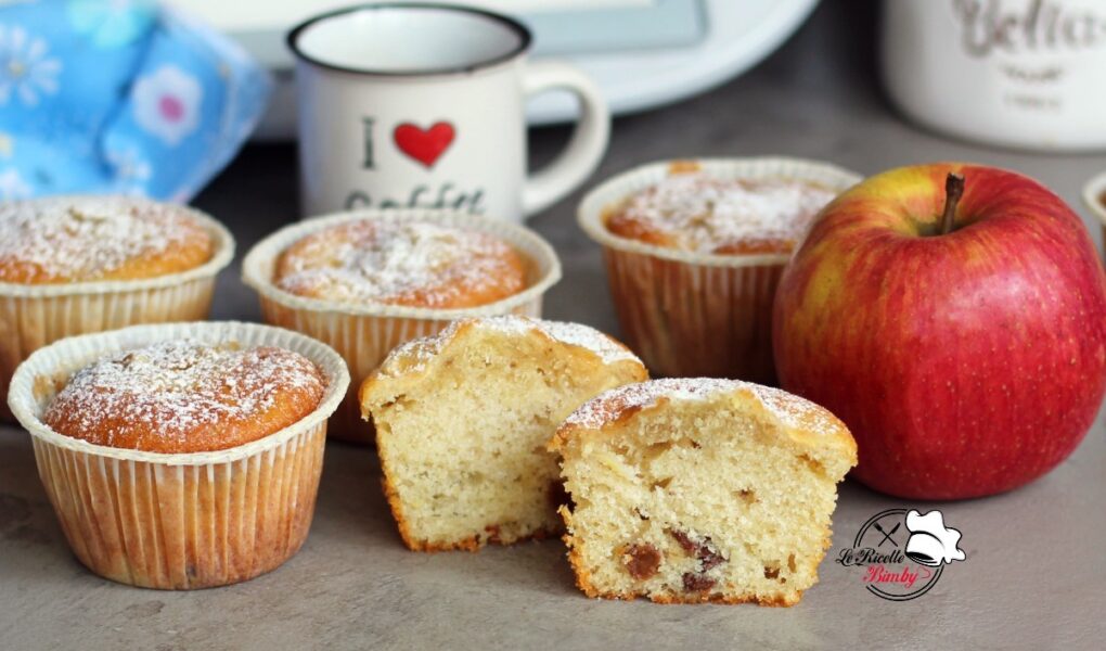 MUFFIN ALLE MELE E UVETTA BIMBY soffici