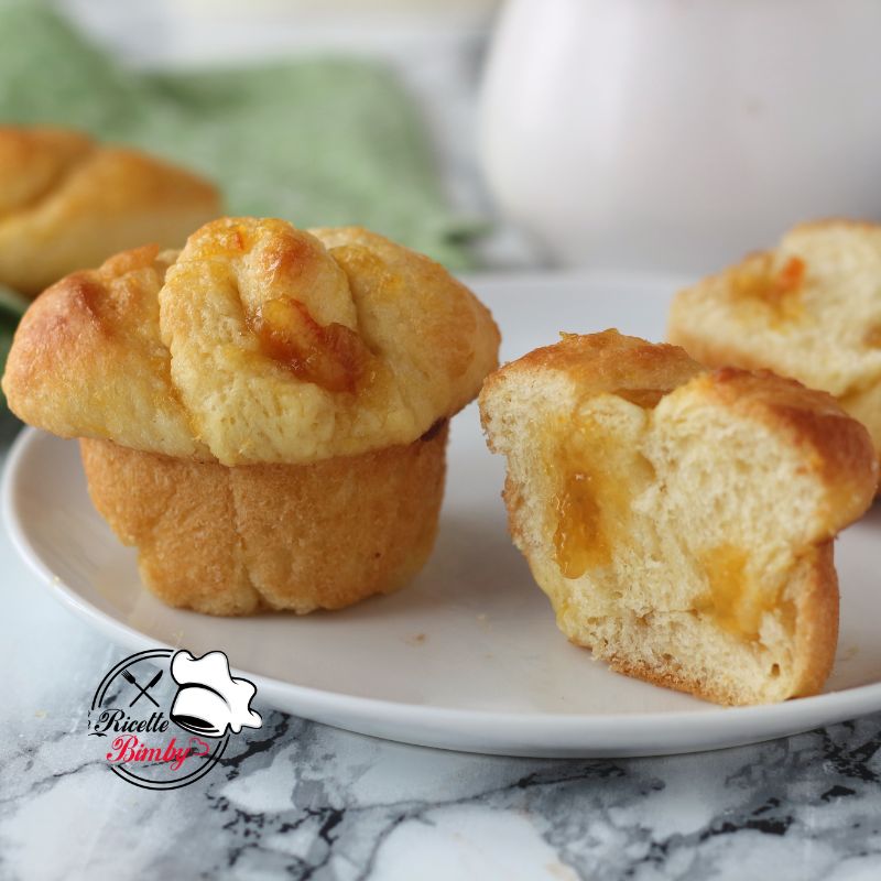 MUFFIN BRIOCHE ALLA MARMELLATA BIMBY