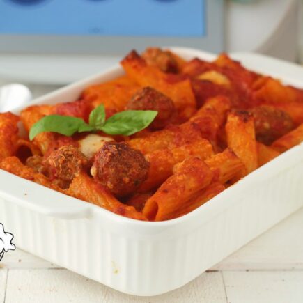 PASTA AL FORNO CON POLPETTE RICETTA BIMBY