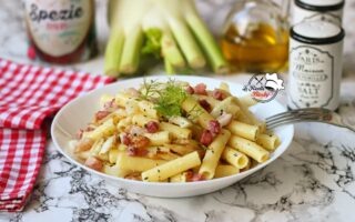 PASTA FINOCCHI E PANCETTA BIMBY
