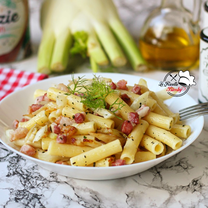 PASTA FINOCCHI E PANCETTA BIMBY