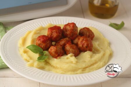 POLPETTINE CON PURE' E SUGO AL POMODORO BIMBY