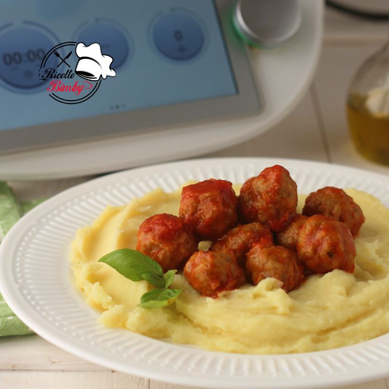 POLPETTINE CON PURE' E SUGO AL POMODORO BIMBY