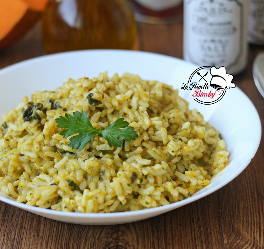 RISOTTO ALLA ZUCCA E SPINACI BIMBY