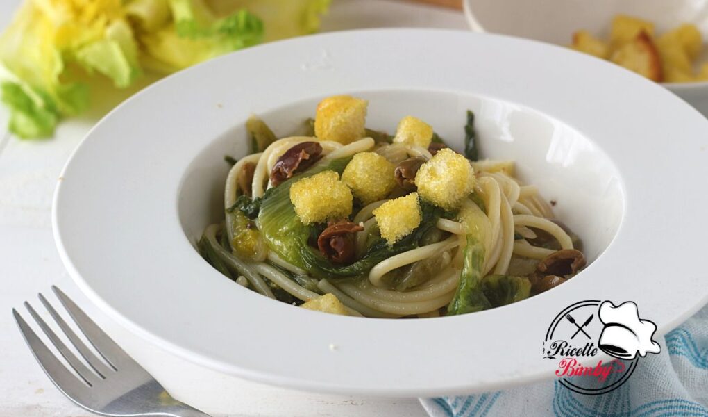 SPAGHETTI SCAROLA E OLIVE BIMBY