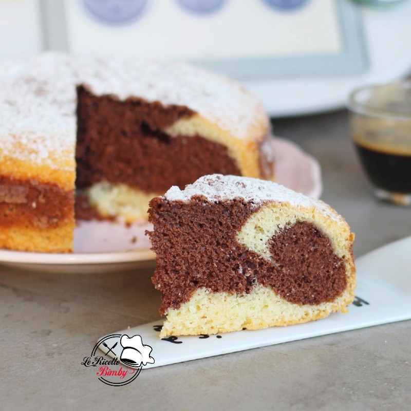 TORTA ALLA PANNA BICOLORE BIMBY