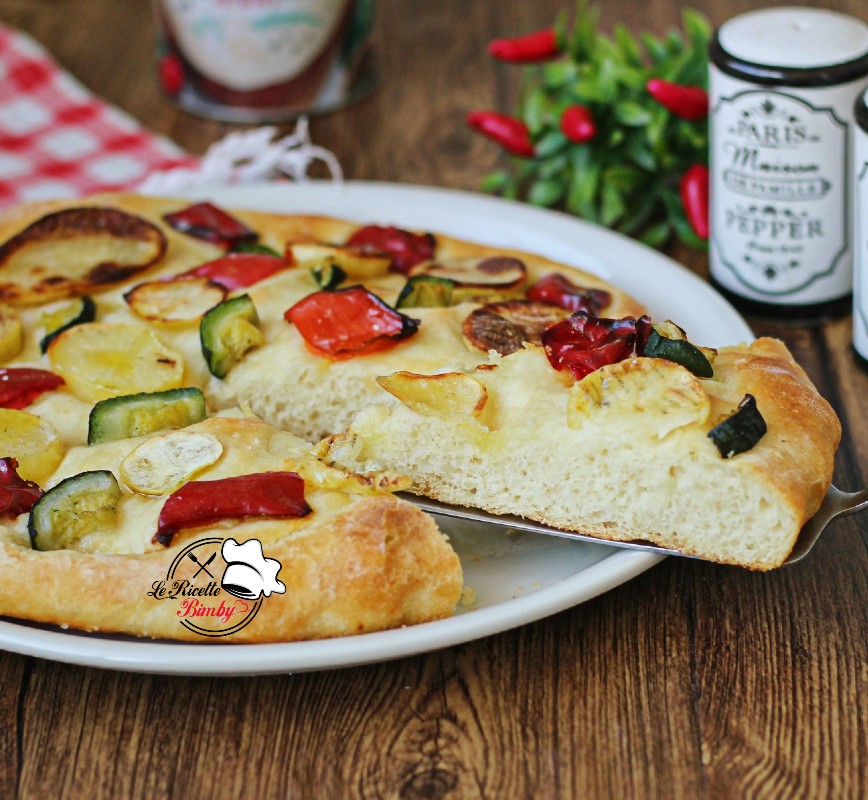 FOCACCIA CON VERDURE GRIGLIATE BIMBY