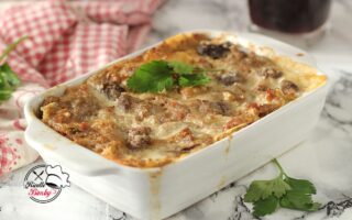 LASAGNE AI FUNGHI E SALSICCIA BIMBY (