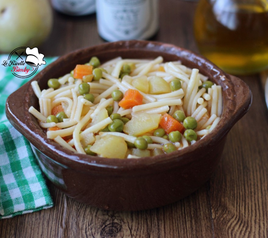 MINESTRA DI PATATE E PISELLI BIMBY