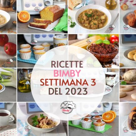 RICETTE BIMBY SETTIMANA 3 del 2023