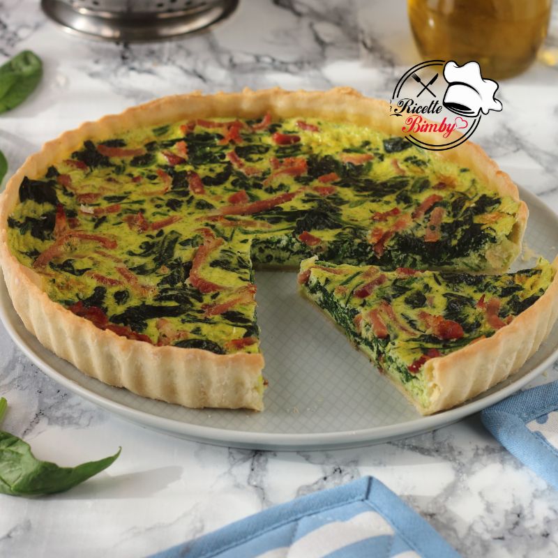 QUICHE DI SPINACI E SPECK BIMBY