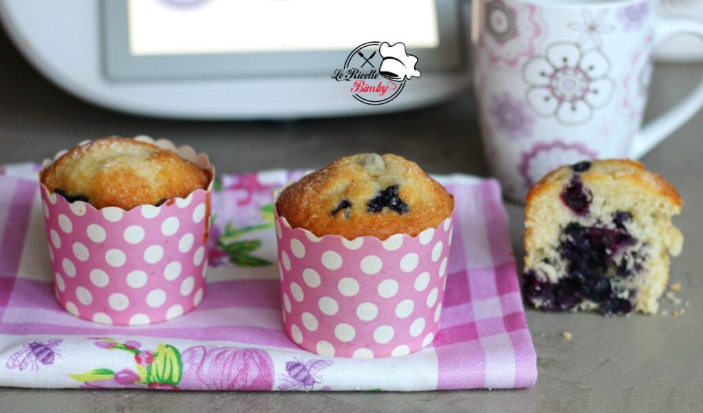 MUFFIN ALLA RICOTTA E MIRTILLI BIMBY
