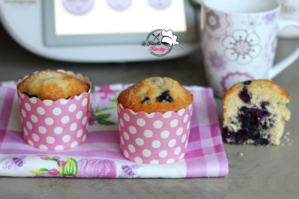 MUFFIN ALLA RICOTTA E MIRTILLI BIMBY