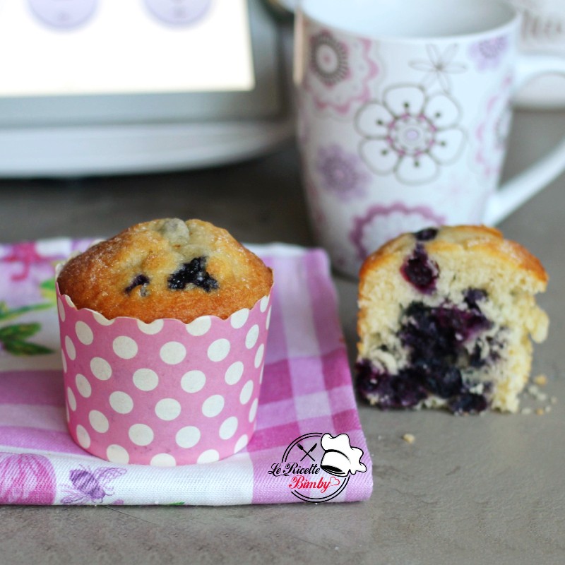 MUFFIN ALLA RICOTTA E MIRTILLI BIMBY