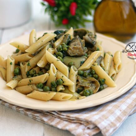 PASTA CARCIOFI E PISELLI BIMBY