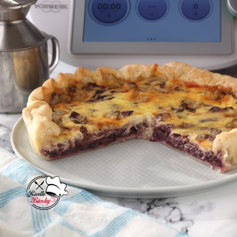 TORTA SALATA AL RADICCHIO E GORGONZOLA