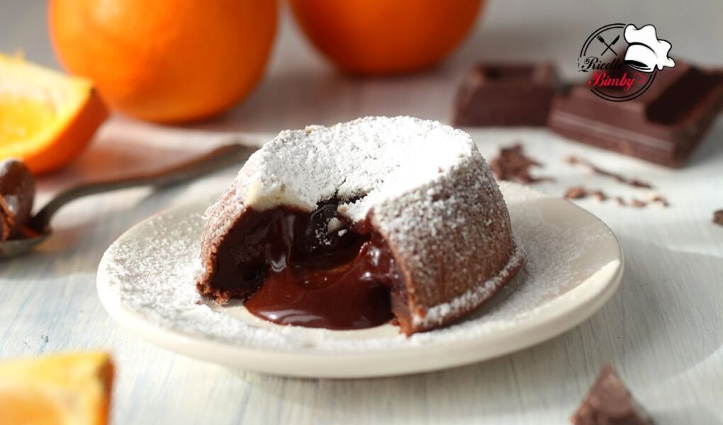 TORTINO ALL'ARANCIA E CIOCCOLATO BIMBY DAL CUORE MORBIDO