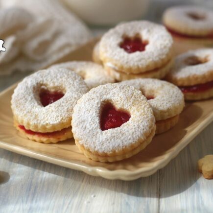 BISCOTTI FROLLINI ALLA PANNA CON MARMELLATA BIMBY