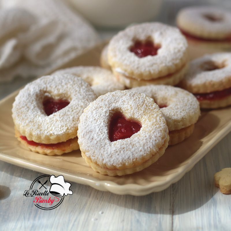 BISCOTTI FROLLINI ALLA PANNA CON MARMELLATA BIMBY