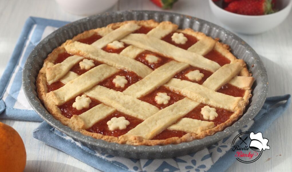 CROSTATA ALLE FRAGOLE E ARANCIA BIMBY