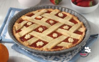 CROSTATA ALLE FRAGOLE E ARANCIA BIMBY