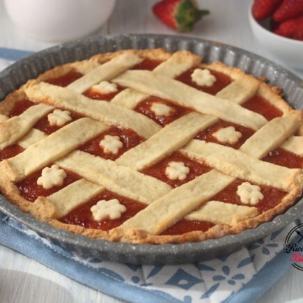 CROSTATA ALLE FRAGOLE E ARANCIA BIMBY