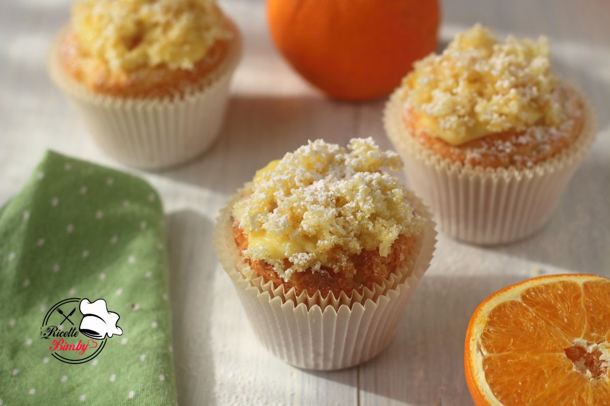 CUPACAKE MIMOSA ALL'ARANCIA BIMBY