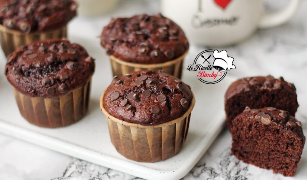 MUFFIN AL CACAO E CIOCCOLATO