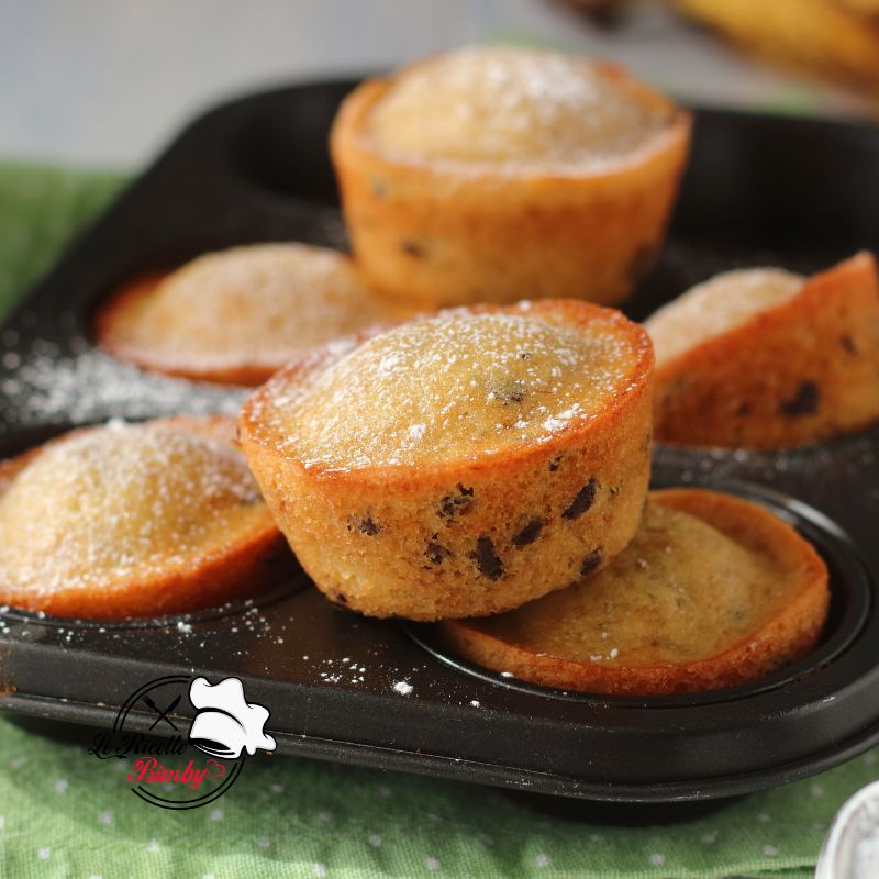 TORTINI ALLA BANANA E CIOCCOLATO BIMBY