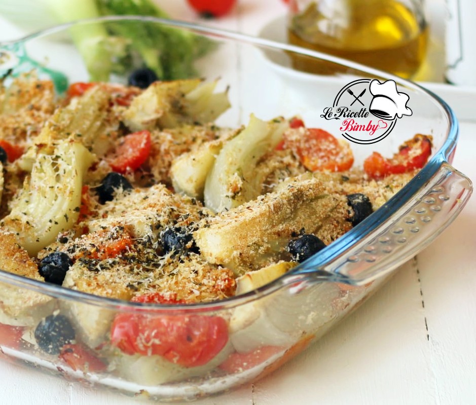 FINOCCHI E POMODORINI GRATINATI BIMBY