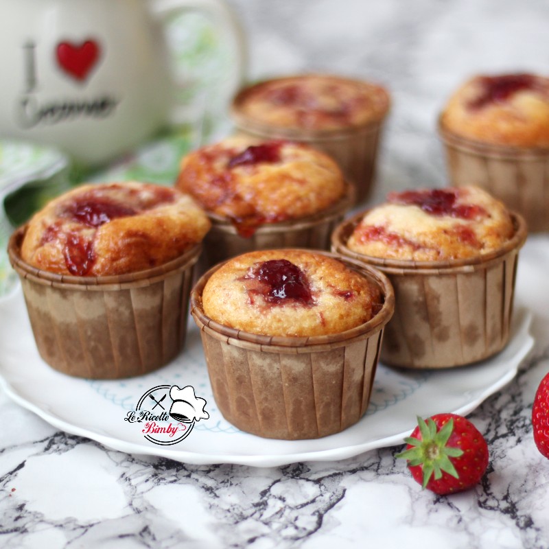 MUFFIN ALLA MARMELLATA DI FRAGOLE BIMBY FAN