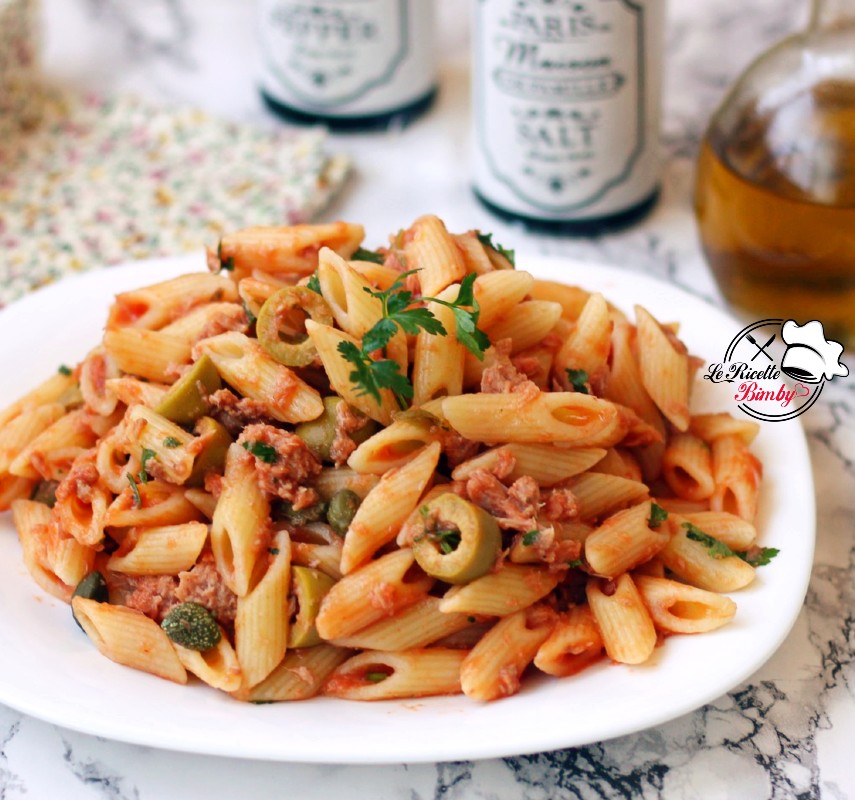 PASTA AL TONNO CON CAPPERI E OLIVE BIMBY | Le Ricette Bimby