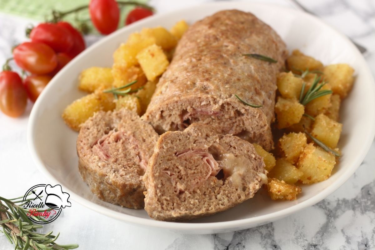 POLPETTONE DI PATATE E SALSICCIA RIPIENO
