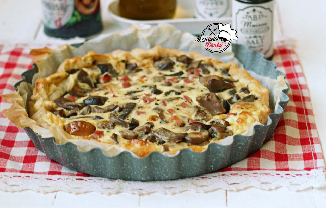 TORTA SALATA AI FUNGHI BIMBY