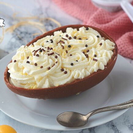 UOVO DI PASQUA RIPIENO CON CREMA AL LATTE BIMBY