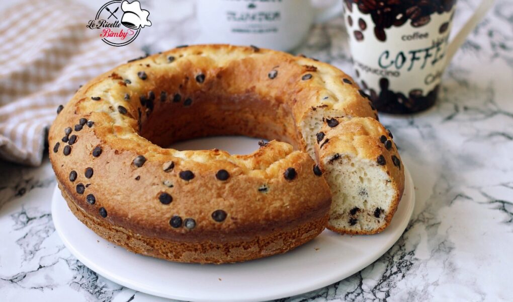 CIAMBELLA ALLO YOGURT E GOCCE DI CIOCCOLATO