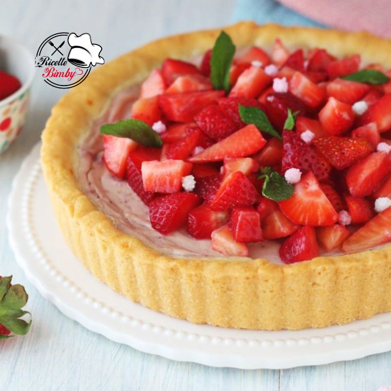 CROSTATA DI RICOTTA E FRAGOLE BIMBY