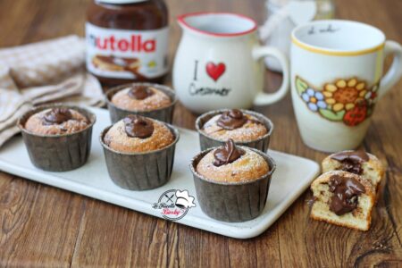 MUFFIN CUORE DI NUTELLA BIMBY