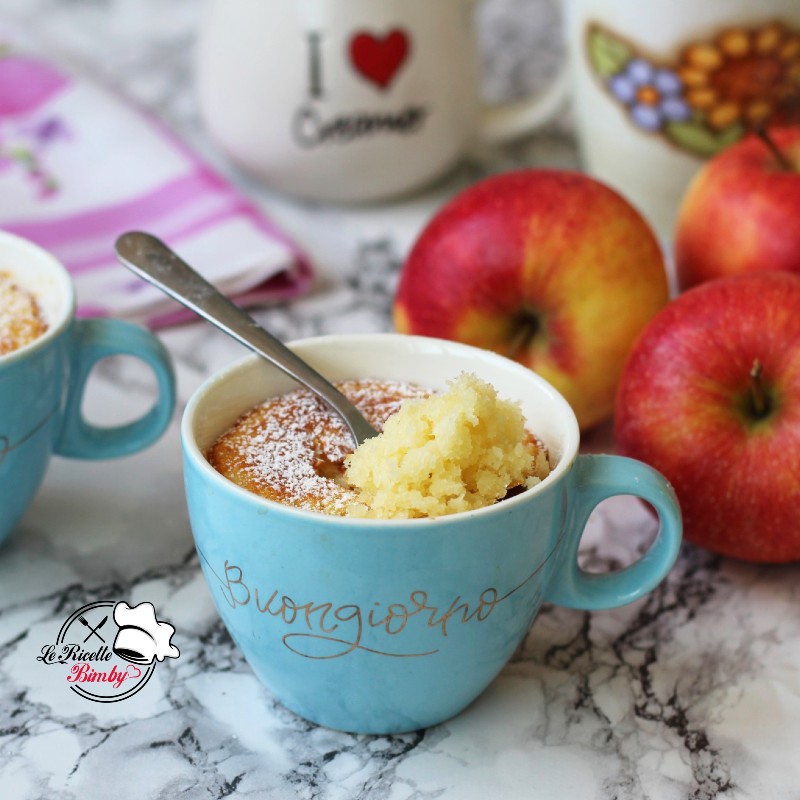 TORTA IN TAZZA ALLE MELE BIMBY