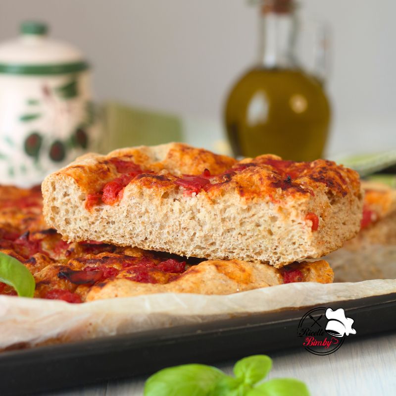 FOCACCIA INTEGRALE AL POMODORO E ORIGANO BIMBY (1)
