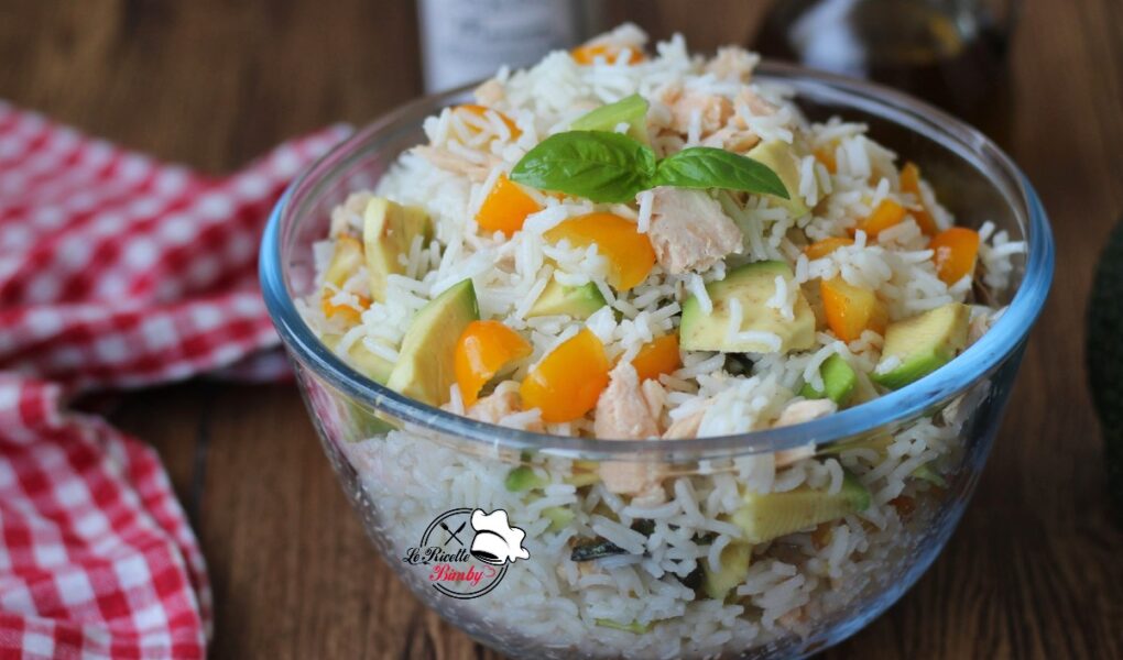 INSALATA DI RISO CON AVOCADO E SALMONE BIMBY