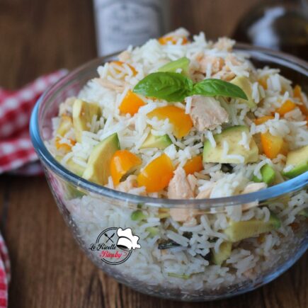 INSALATA DI RISO CON AVOCADO E SALMONE BIMBY