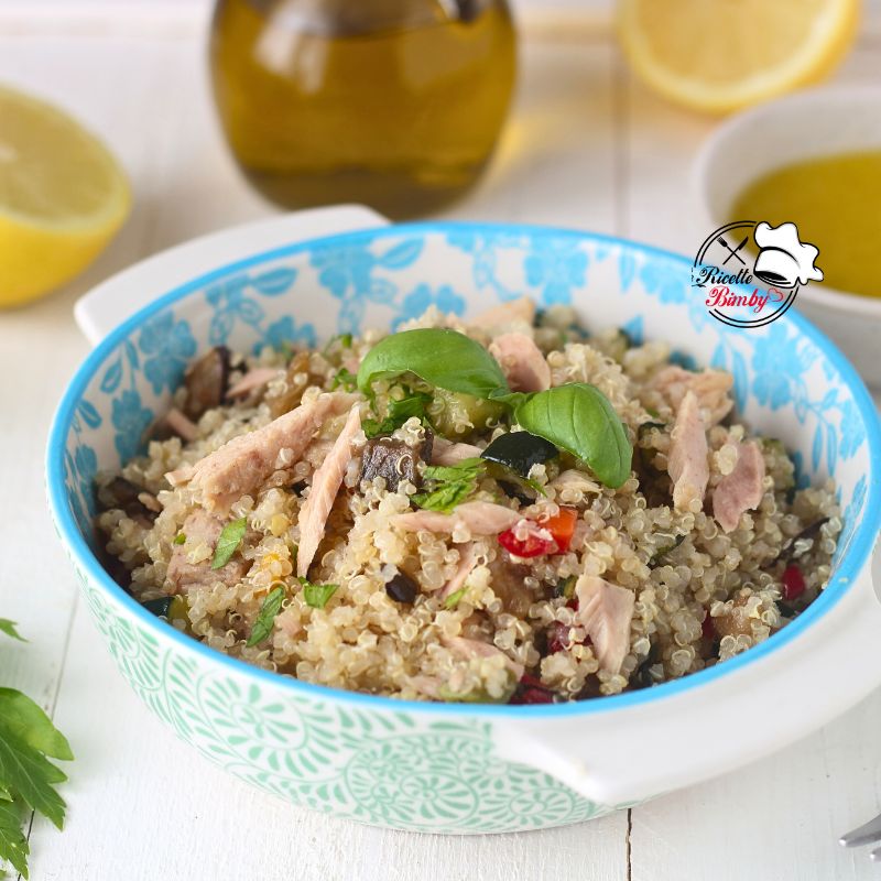 QUINOA CON VERDURE E TONNO